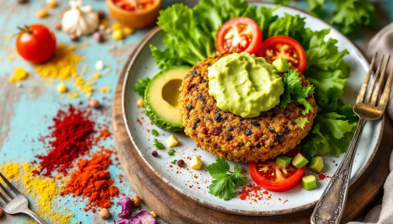 Burger vegan maison : saveur surprenante et protéines complètes au quotidien