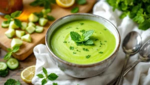 Crème froide de concombre : la recette saine et fraîche de l’été