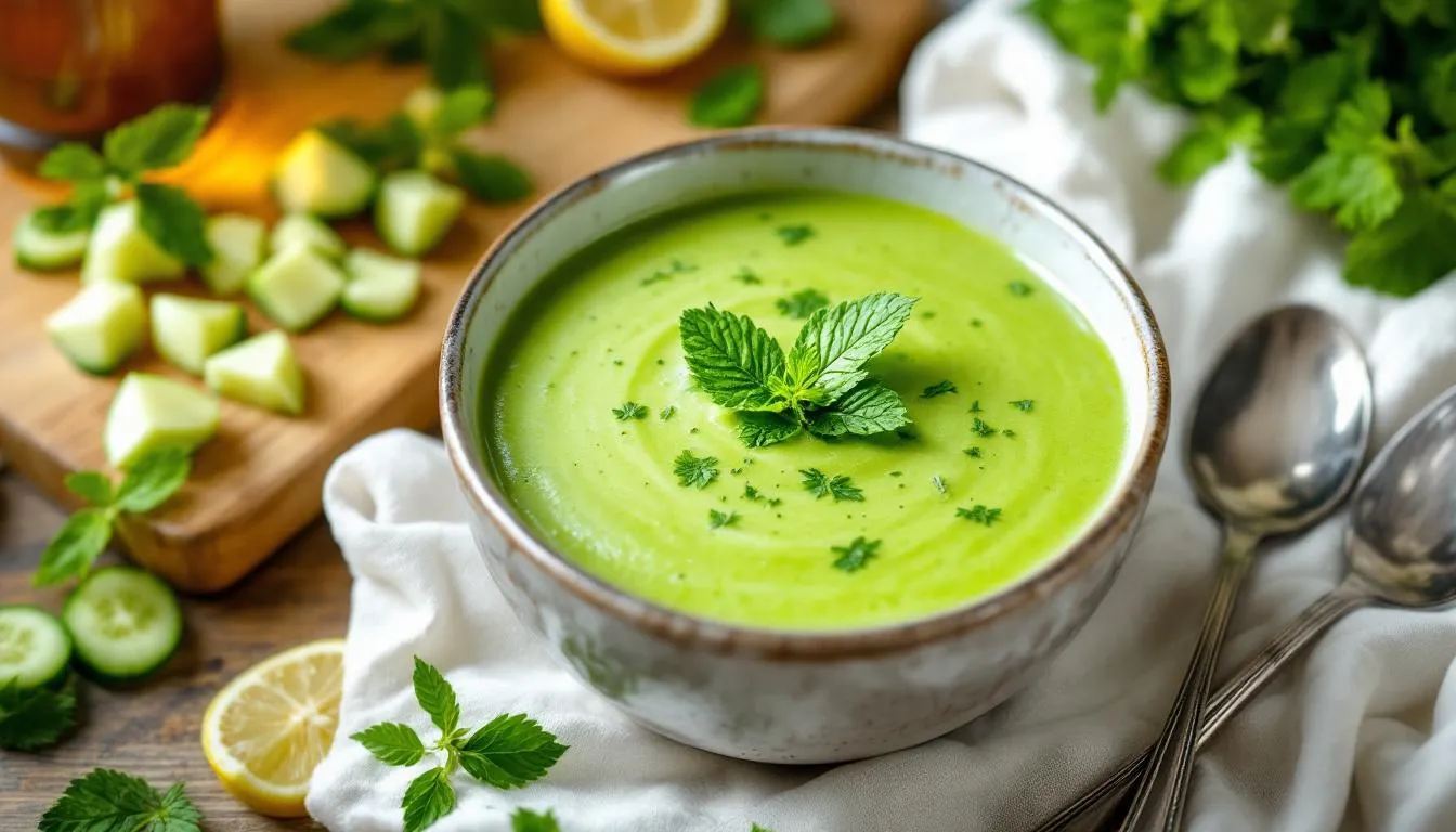 Crème froide de concombre : la recette saine et fraîche de l’été
