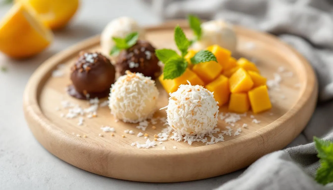 Truffes crues coco-macadamia : snack sain et exotique à essayer cet été