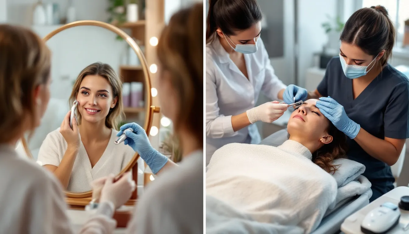 Microneedling chez vous ou en cabinet : quel choix pour des pores affinés ?
