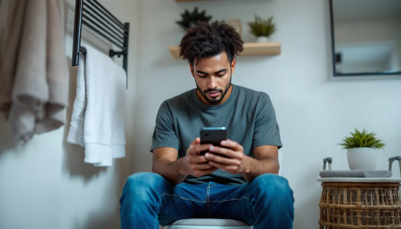 Téléphone aux toilettes : réduisez de 46 % le risque d’hémorroïdes avec cette règle simple